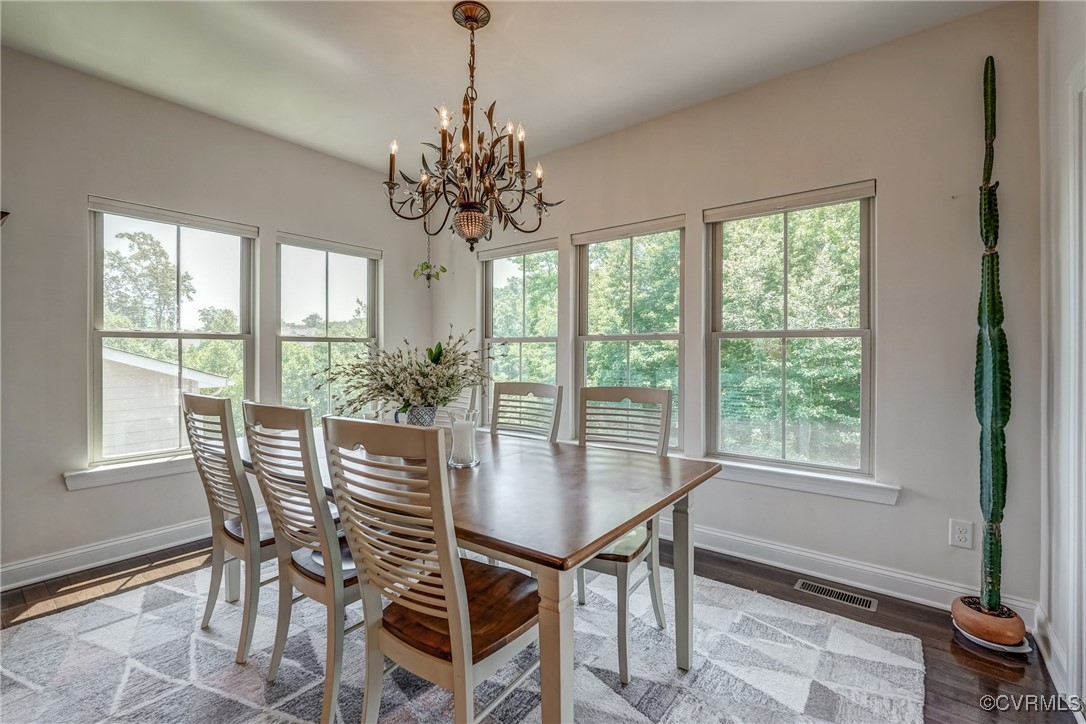 13119 Rodington Court Midlothian, VA 23113 - Photo 21 of 48 a view of a dining room with furniture window and outside view