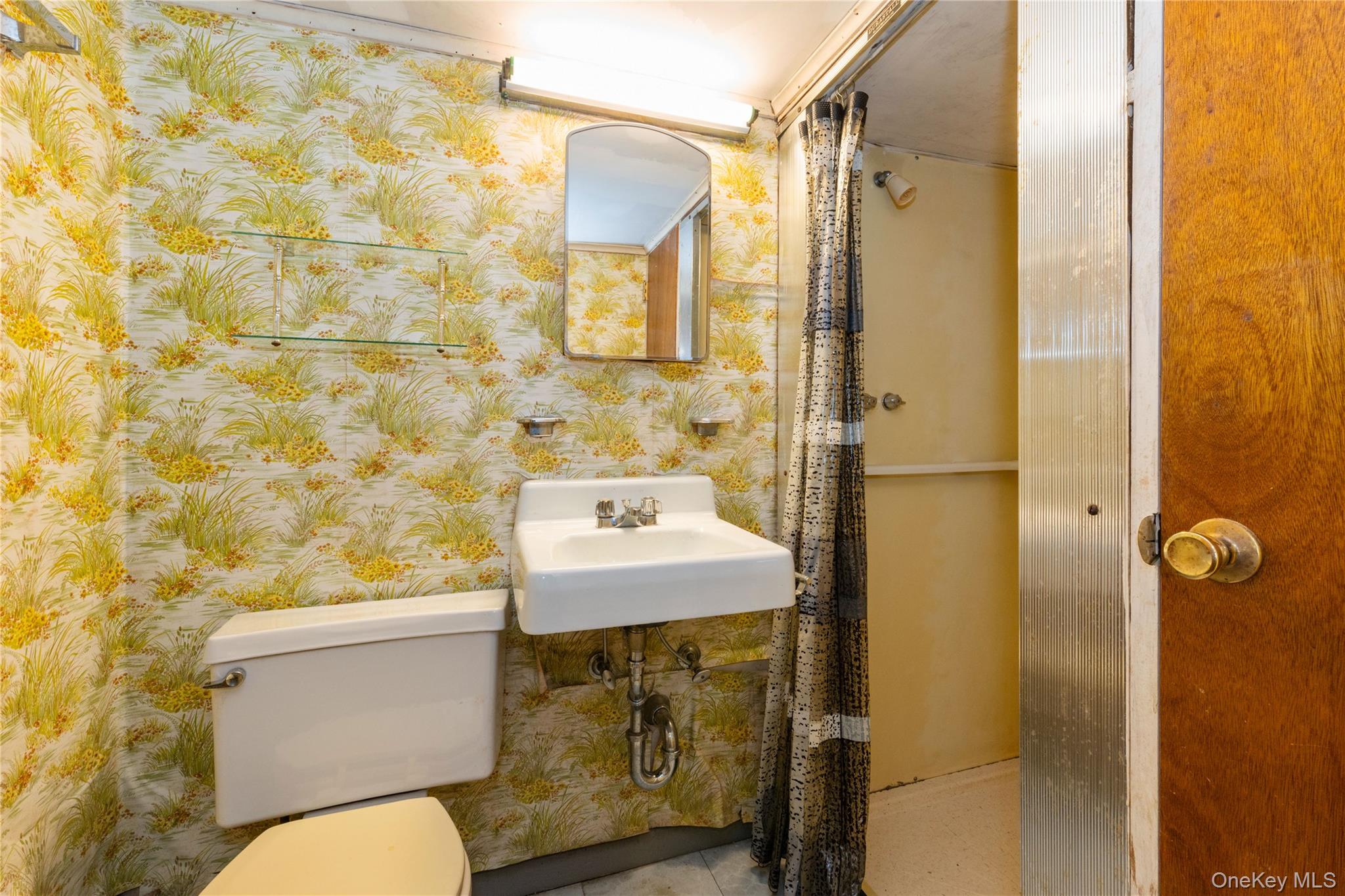 82-72 88th Place Queens, NY 11421 - Photo 20 of 26 a bathroom with a sink mirror vanity and toilet