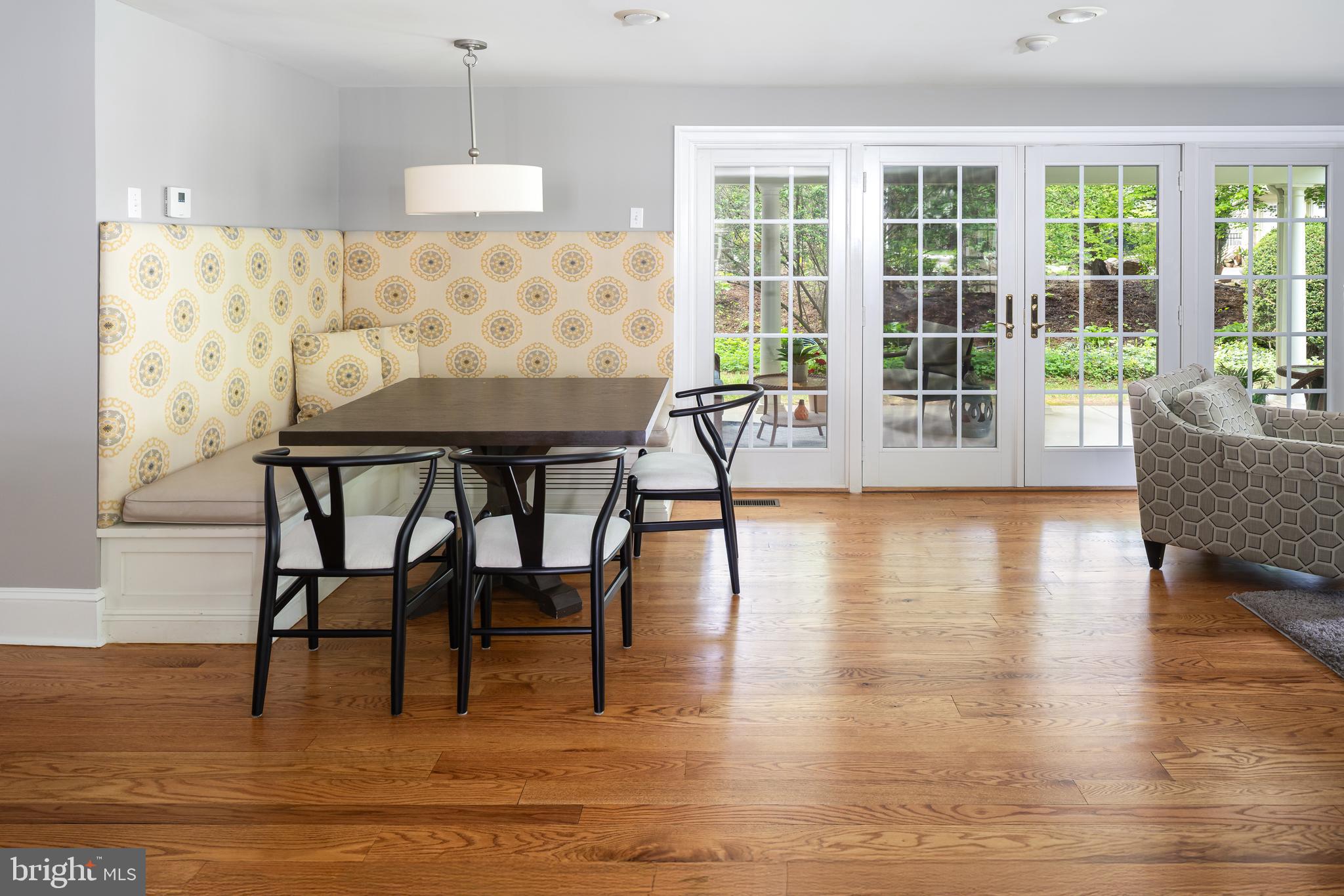 186 Lakeside Road Ardmore, PA 19003 - Photo 19 of 47 Breakfast Nook w/ French Doors to Side Porch
