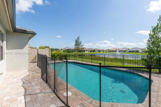 a view of a garden from a balcony