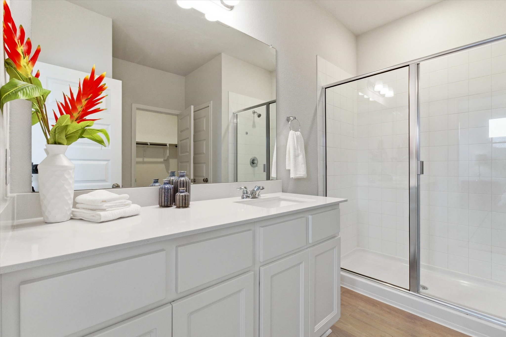 149 Cutleaf San Marcos, TX 78666 - Photo 13 of 25 Primary bath with easy step-in shower