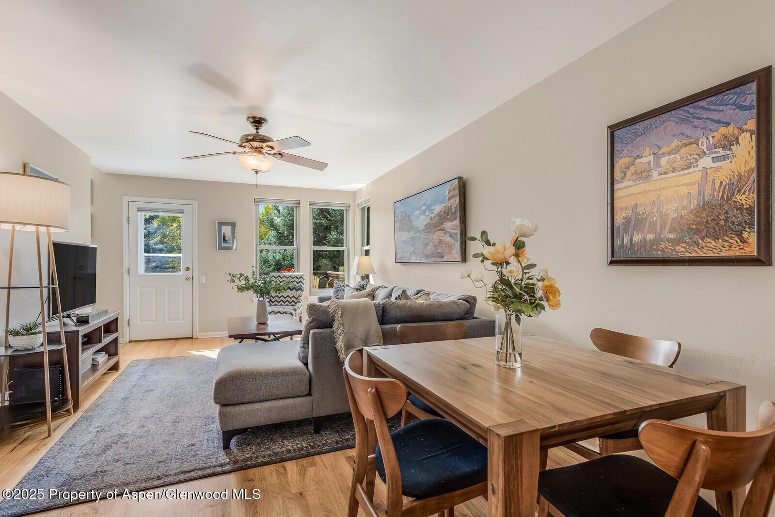 113 Lakeside Court Basalt, CO 81621 - Photo 13 of 39 a living room with furniture and a flat screen tv