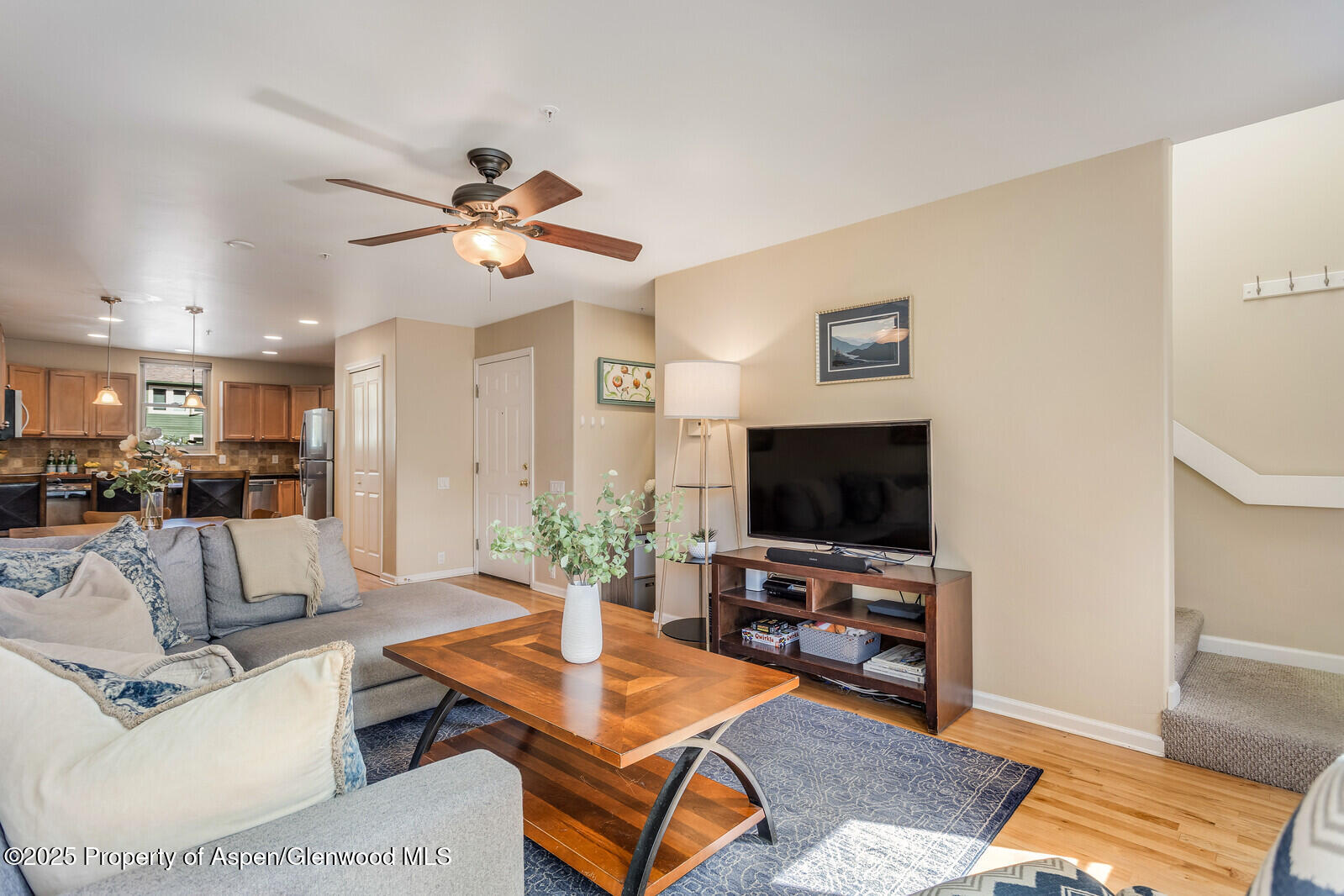 113 Lakeside Court Basalt, CO 81621 - Photo 4 of 39 a living room with furniture and a flat screen tv