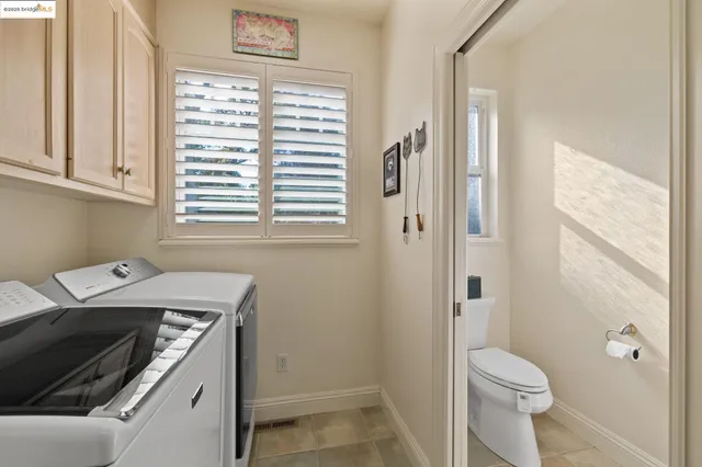 a view of bathroom with a window