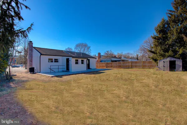 a view of open space with garden