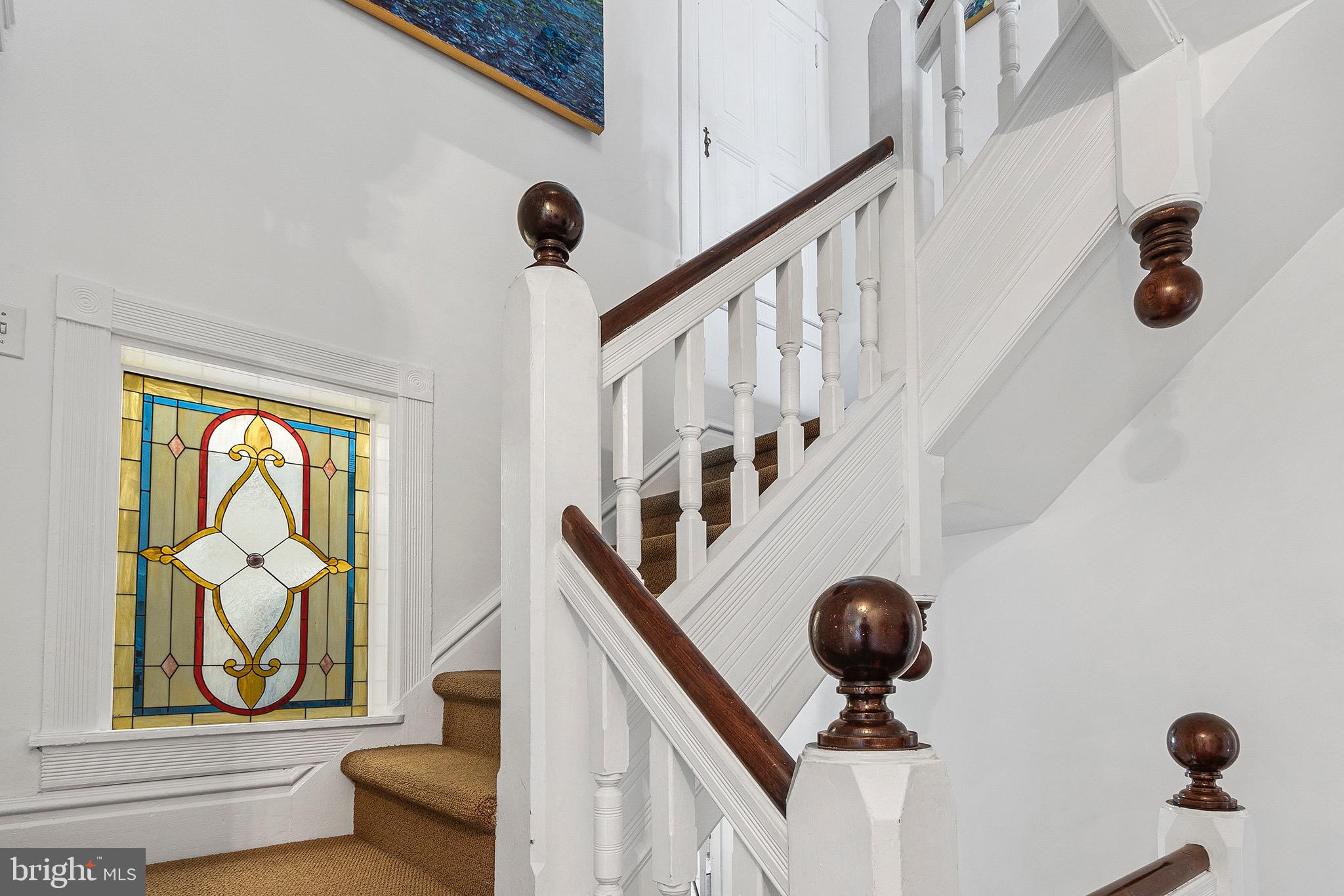 102 North Waterloo Road Devon, PA 19333 - Photo 21 of 46 Main stairs w/ millwork from yesteryear