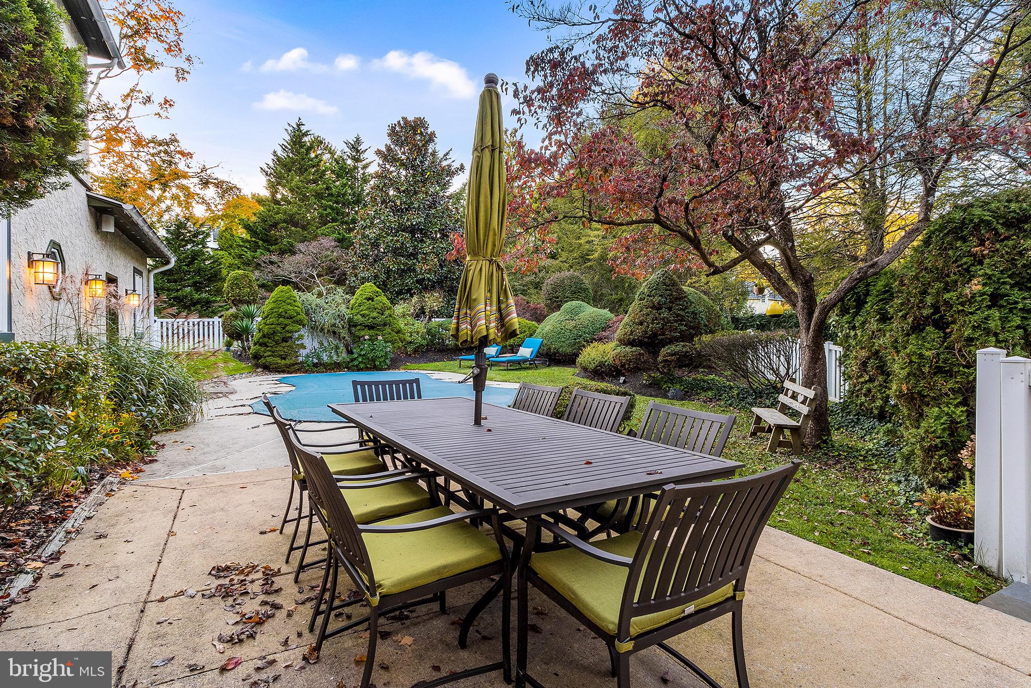 102 North Waterloo Road Devon, PA 19333 - Photo 38 of 46 View of mature plantings from patio