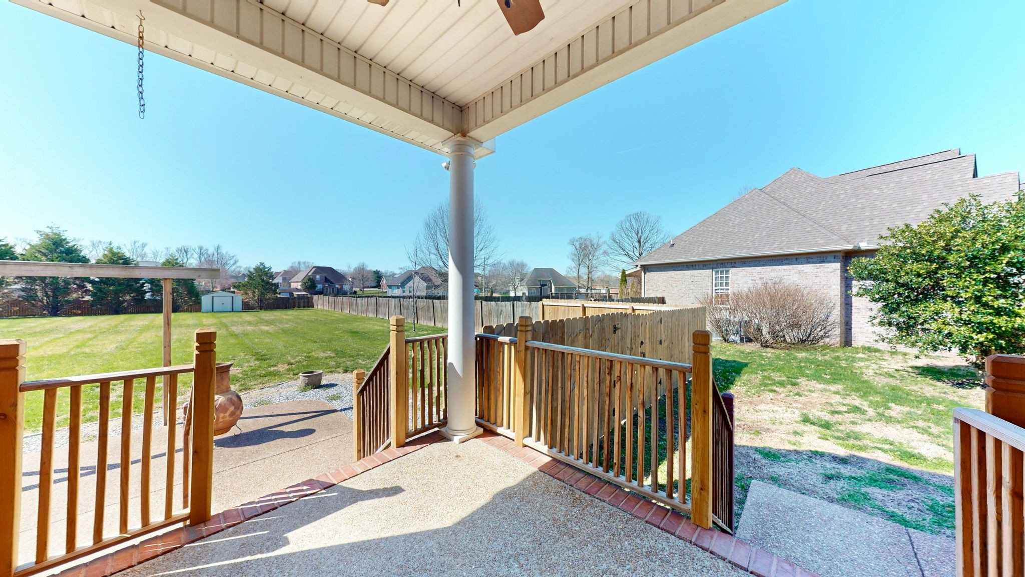 864 Bradshaw Road Lebanon, TN 37087 - Photo 29 of 41 a view of a deck with a big yard next to a yard