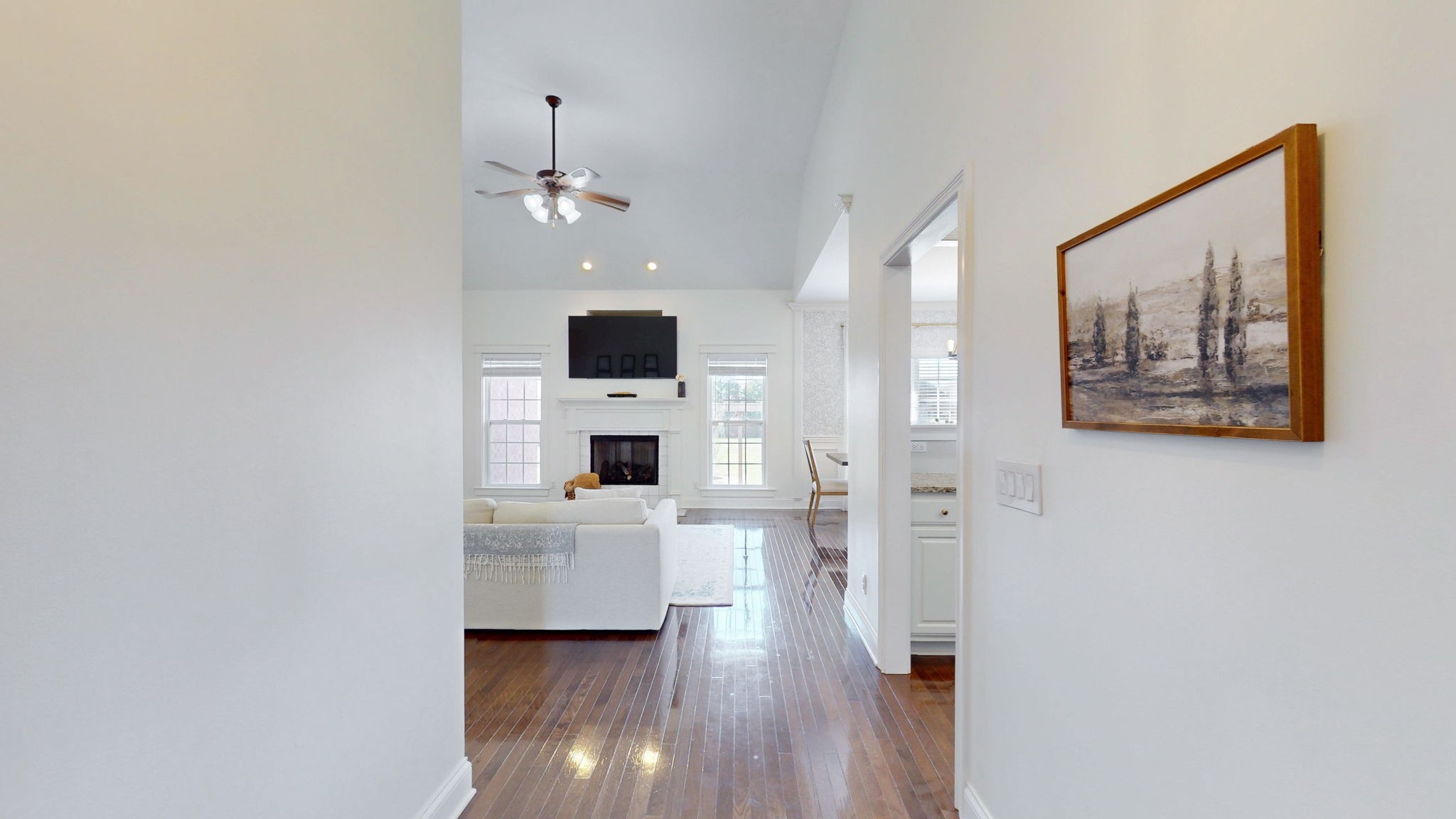 864 Bradshaw Road Lebanon, TN 37087 - Photo 6 of 41 a view of a house with entryway wooden floor windows and a fireplace