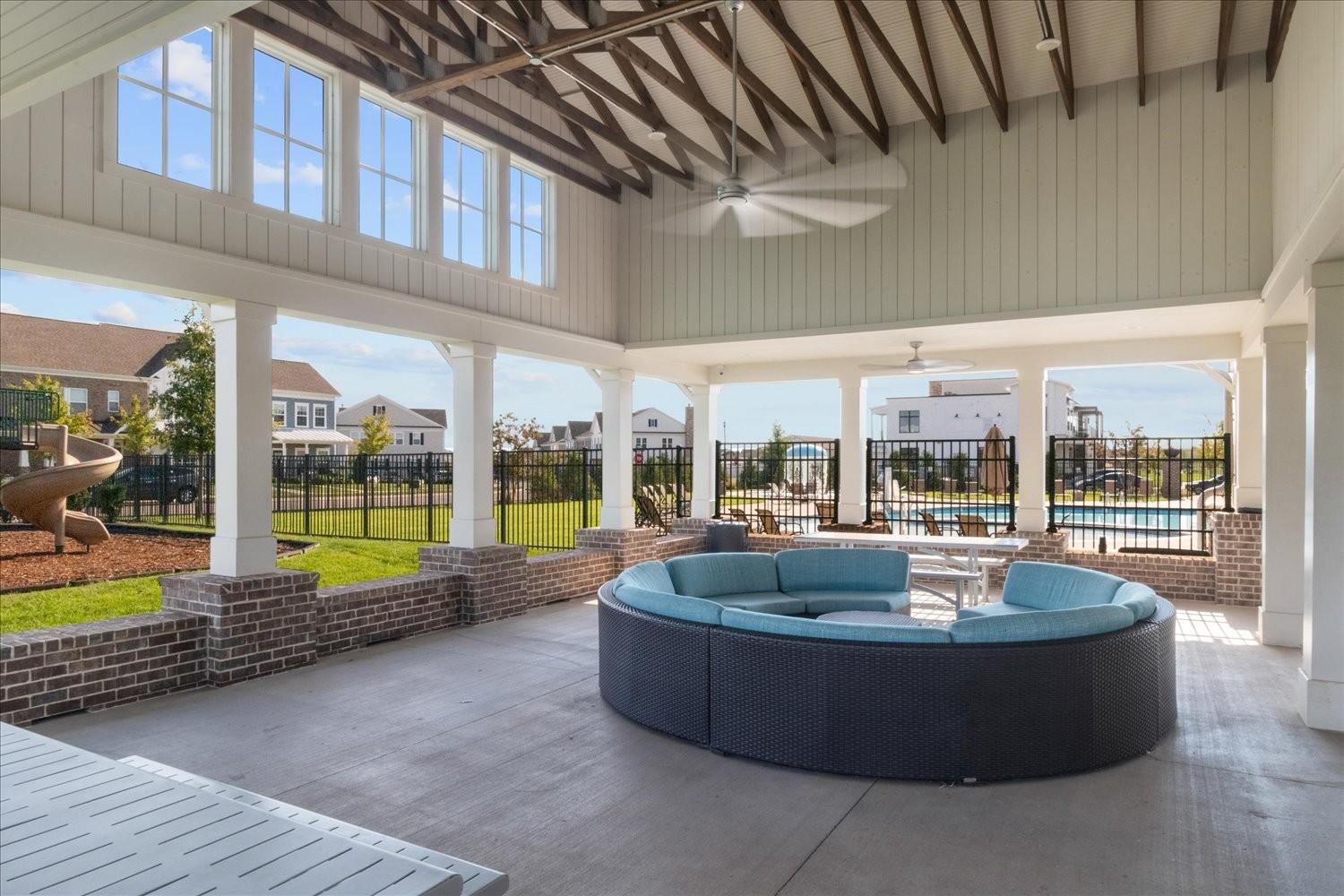 910 Sassafras Ct Spring Hill Spring Hill, TN 37174 - Photo 19 of 20 a living room with couch and a floor to ceiling window