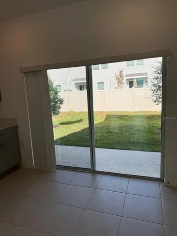 a view interior of the house with a yard