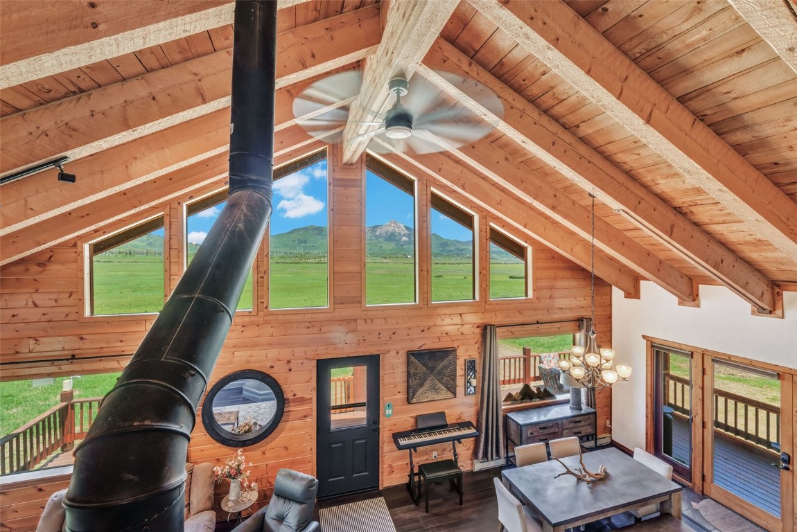 60455 Floyd Creek Road Clark, CO 80428 - Photo 24 of 50 a view of entryway with wooden floor and outdoor seating