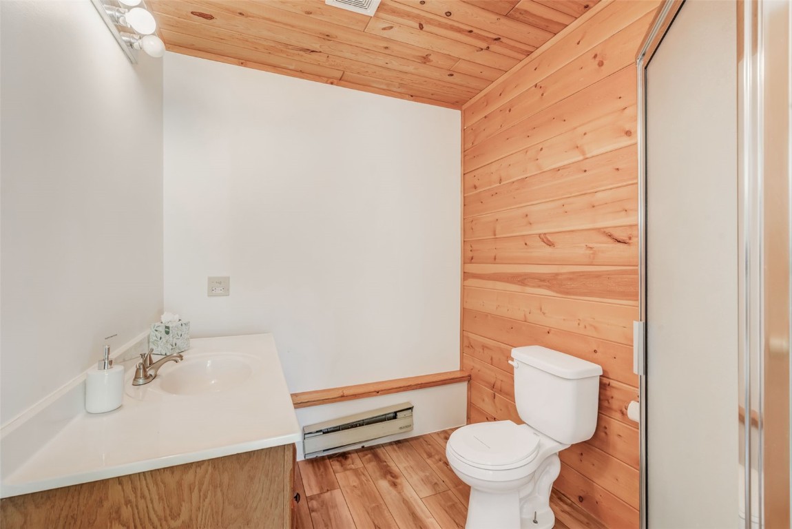 60455 Floyd Creek Road Clark, CO 80428 - Photo 40 of 50 a bathroom with a sink a toilet and a mirror