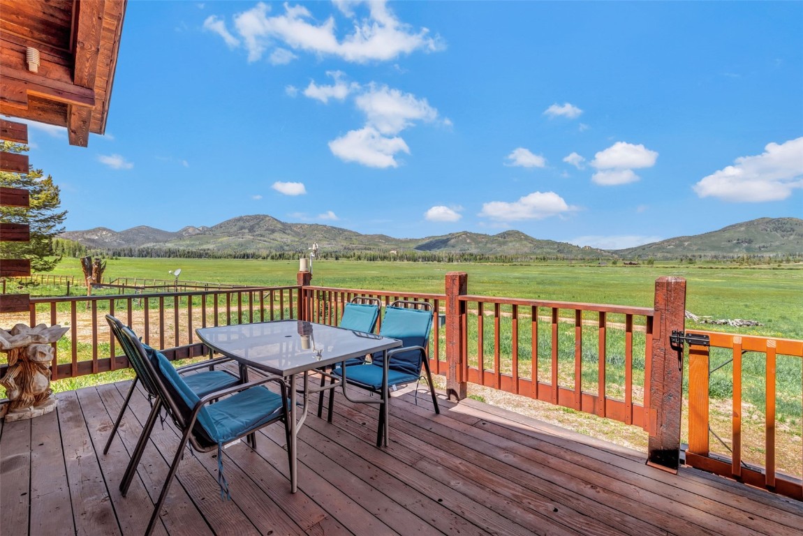 60455 Floyd Creek Road Clark, CO 80428 - Photo 45 of 50 a view of a balcony with lake view and mountain view