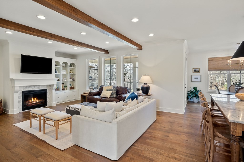 2311 Boyd Farris Road Cookeville, TN 38506 - Photo 8 of 74 a living room with fireplace furniture and a flat screen tv