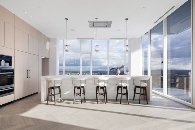 a large window with a view of living room