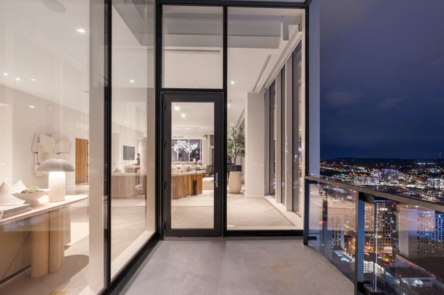 a view of a door with an outdoor space