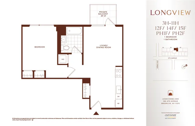 $4,136 | 380 4th Avenue, Unit 11H | Gowanus