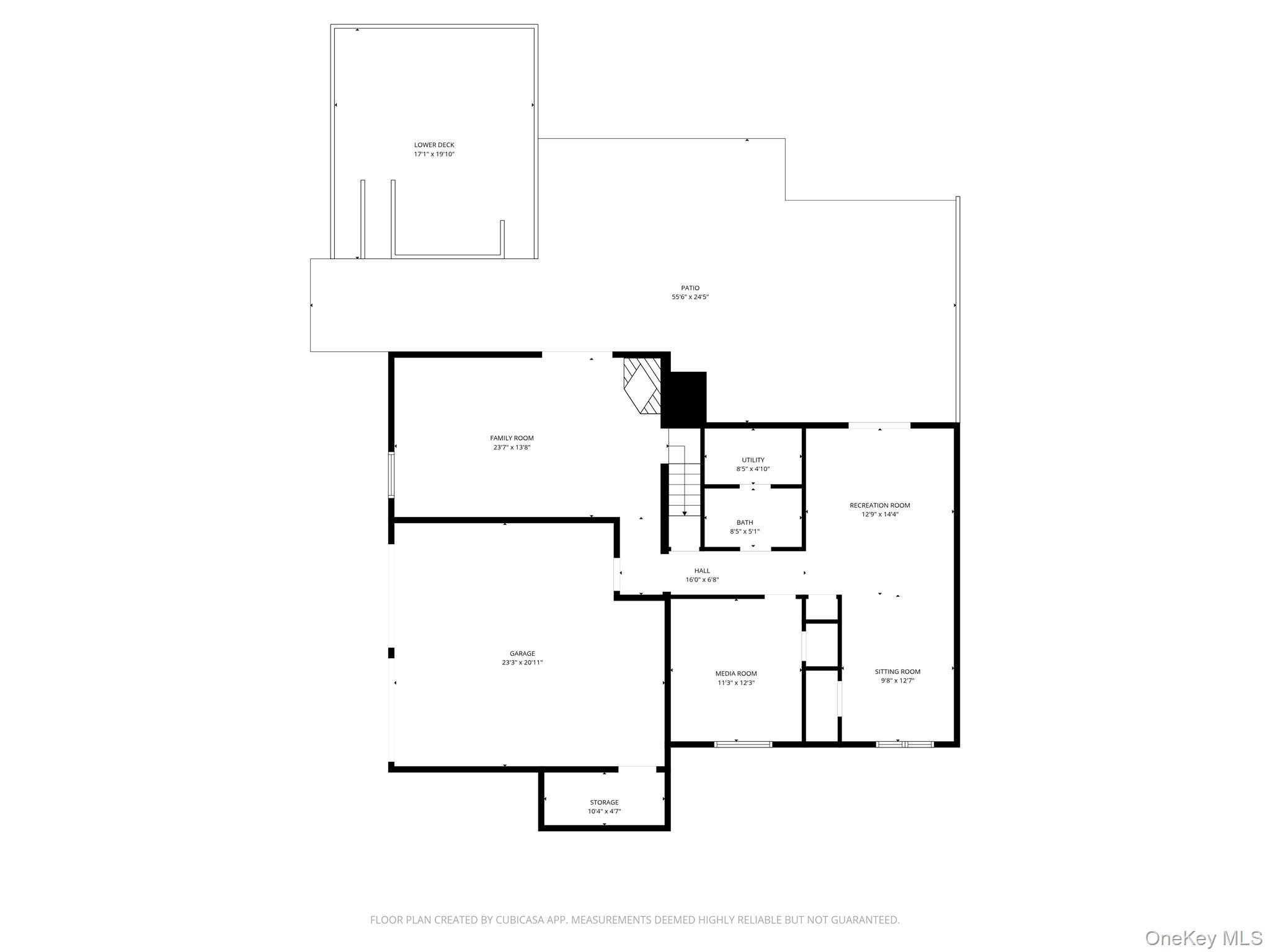 80 Ridgeview Drive Pleasantville, NY 10570 - Photo 44 of 45 Lowest Level Layout