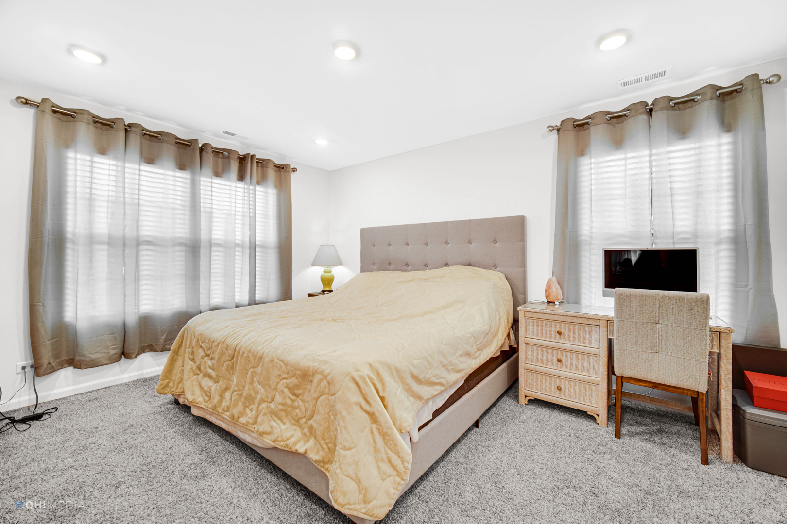 2520 Alison Avenue Pingree Grove, IL 60140 - Photo 11 of 19 a bedroom with a bed and a flat screen tv