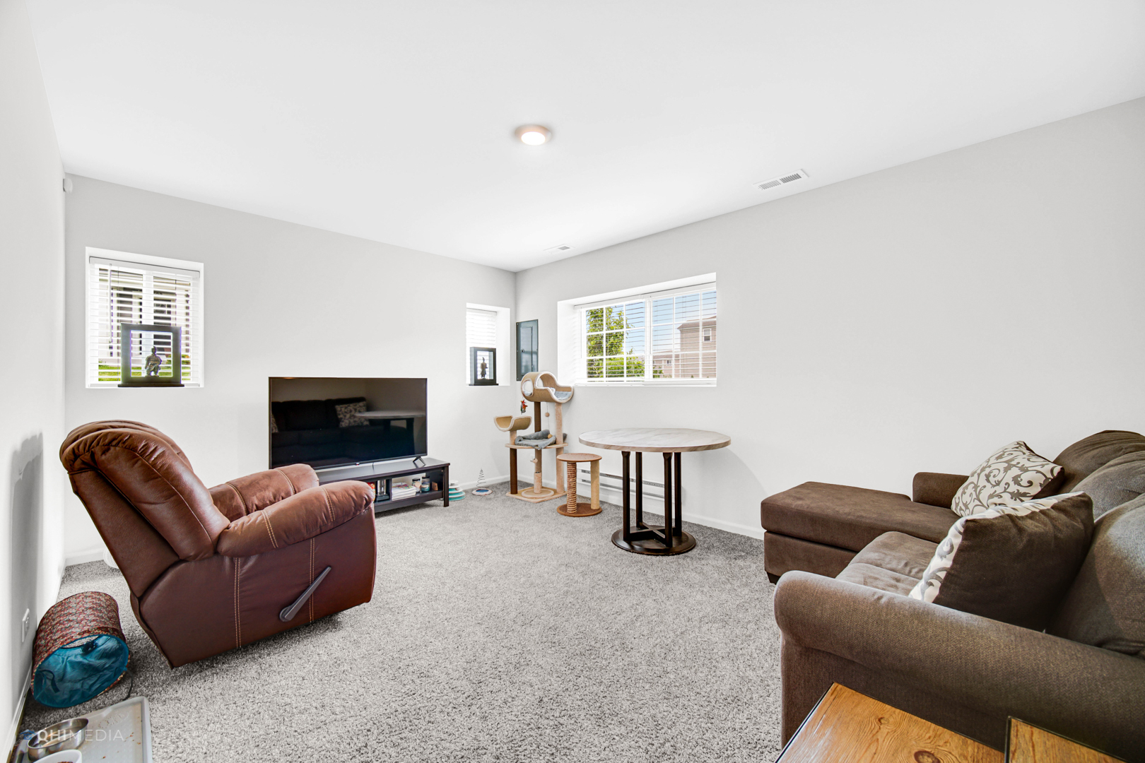 2520 Alison Avenue Pingree Grove, IL 60140 - Photo 14 of 19 a living room with furniture a fireplace and a flat screen tv