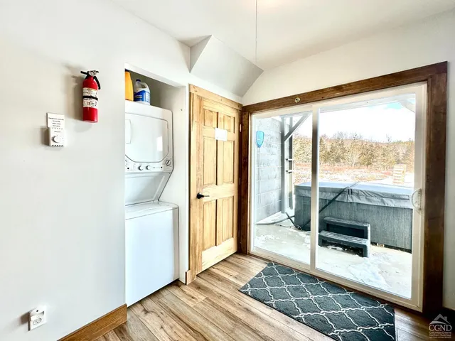 a very nice looking room with a large window