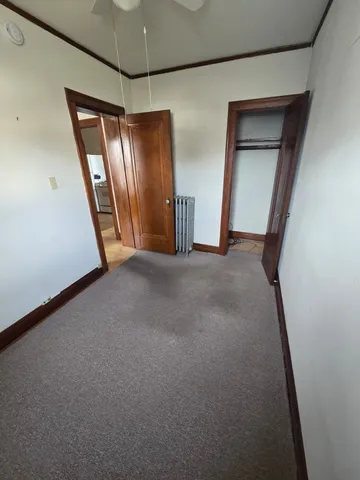 a close view of closet