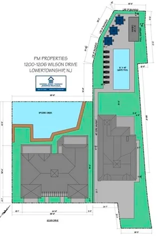 a view of a lake from a city