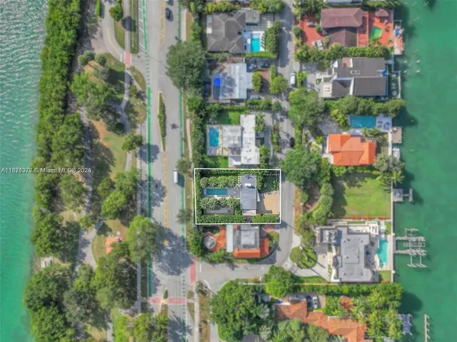 an aerial view of multiple house
