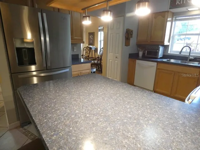 a backyard of a house