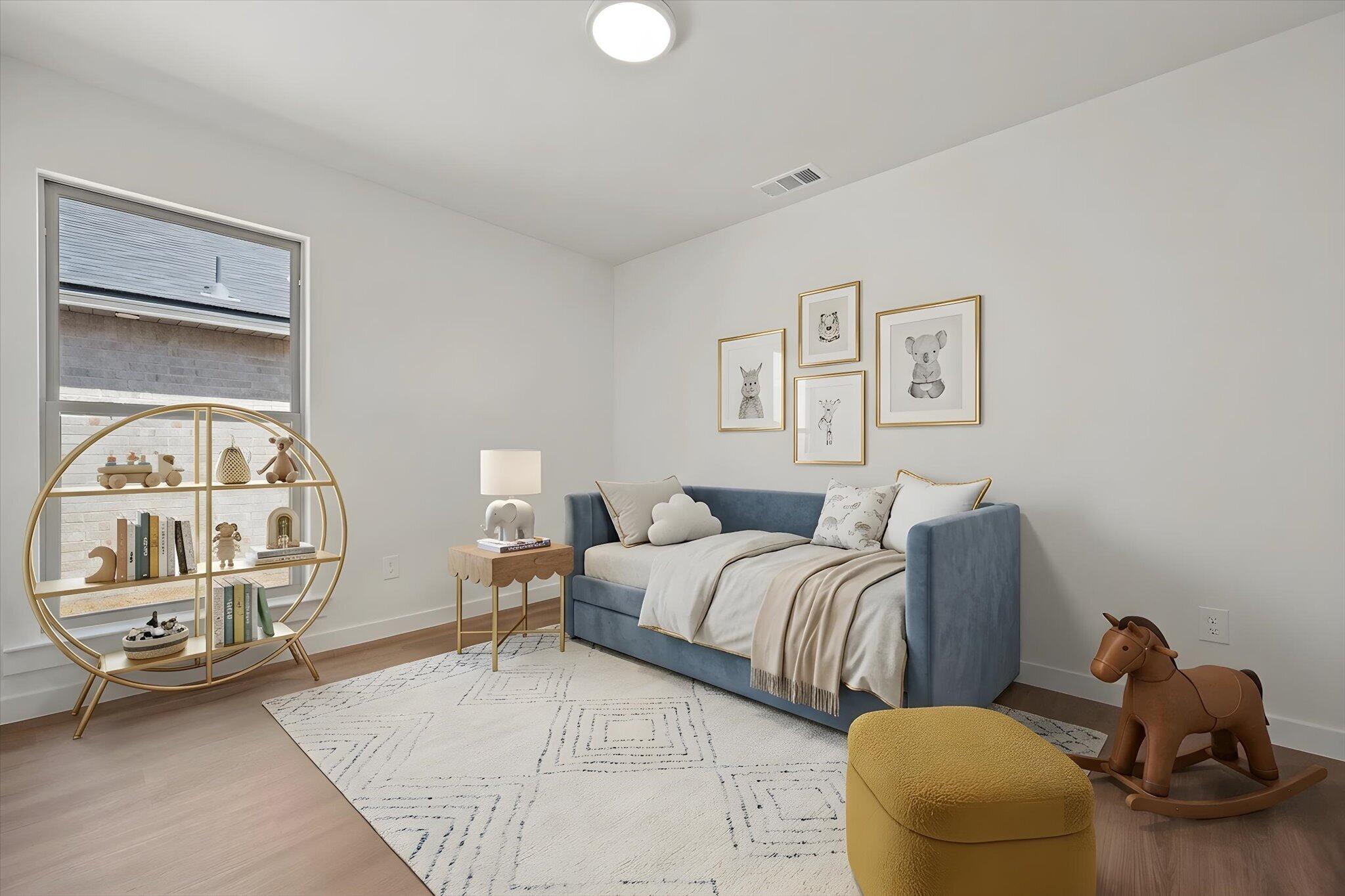 7111 14th Street Lubbock, TX 79416 - Photo 20 of 25 a bedroom with furniture and a mirror