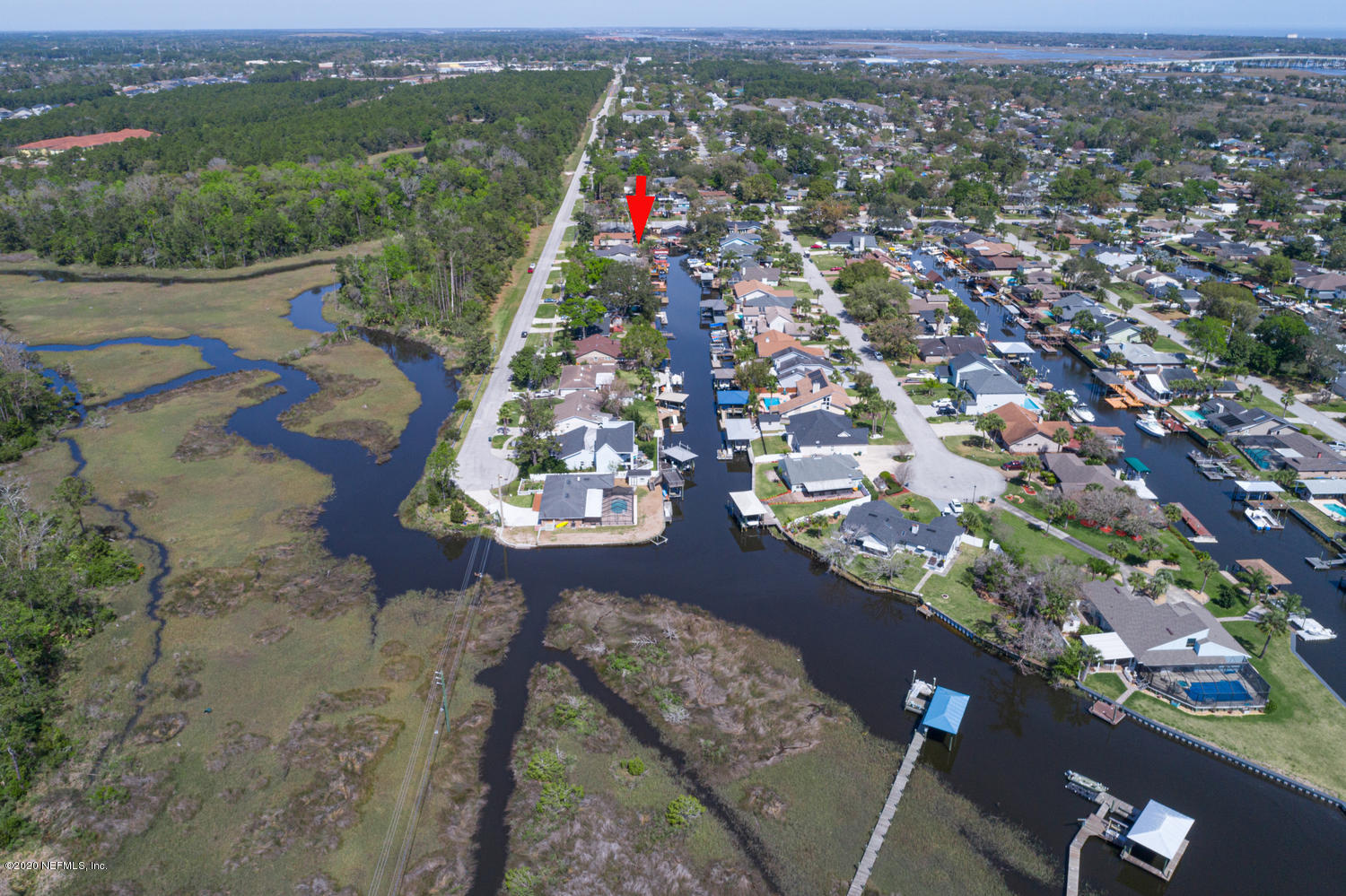 4111 San Pablo Road South Jacksonville, FL 32250 - Photo 45 of 46 an aerial view of a city with lots of residential buildings