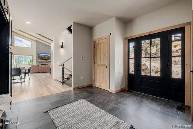 a view of livingroom with furniture and wooden floor