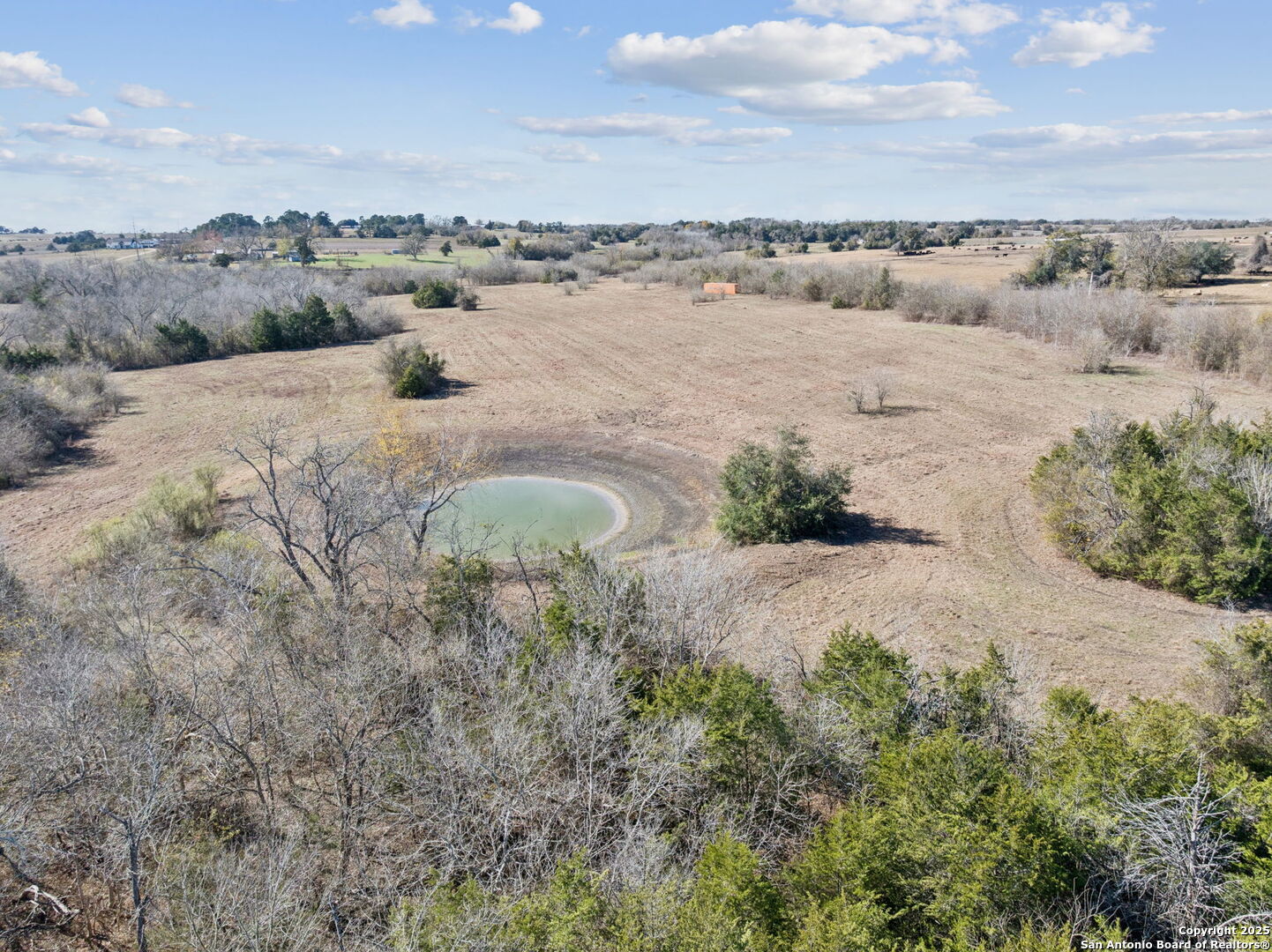 3424 Post Oak Point Road New Ulm, TX 78950 - Photo 22 of 27 a view of a dry yard with green space