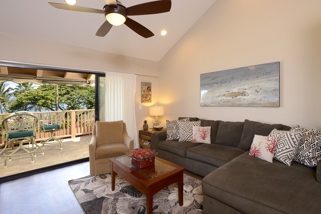 2777 South Kihei Road, Unit A207 Kihei, HI 96753 - Photo 12 of 30 a living room with furniture and a large window