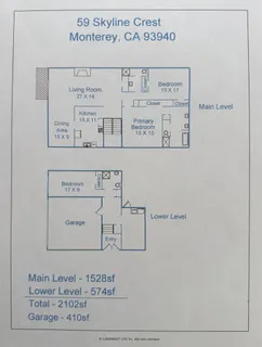 $1,100,000 | 59 Skyline Crest Drive, Monterey, CA 93940