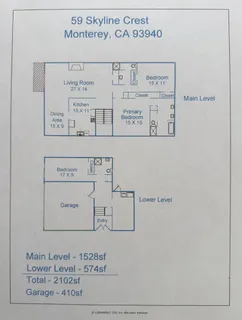 $1,195,000 | 59 Skyline Crest Drive, Monterey, CA 93940