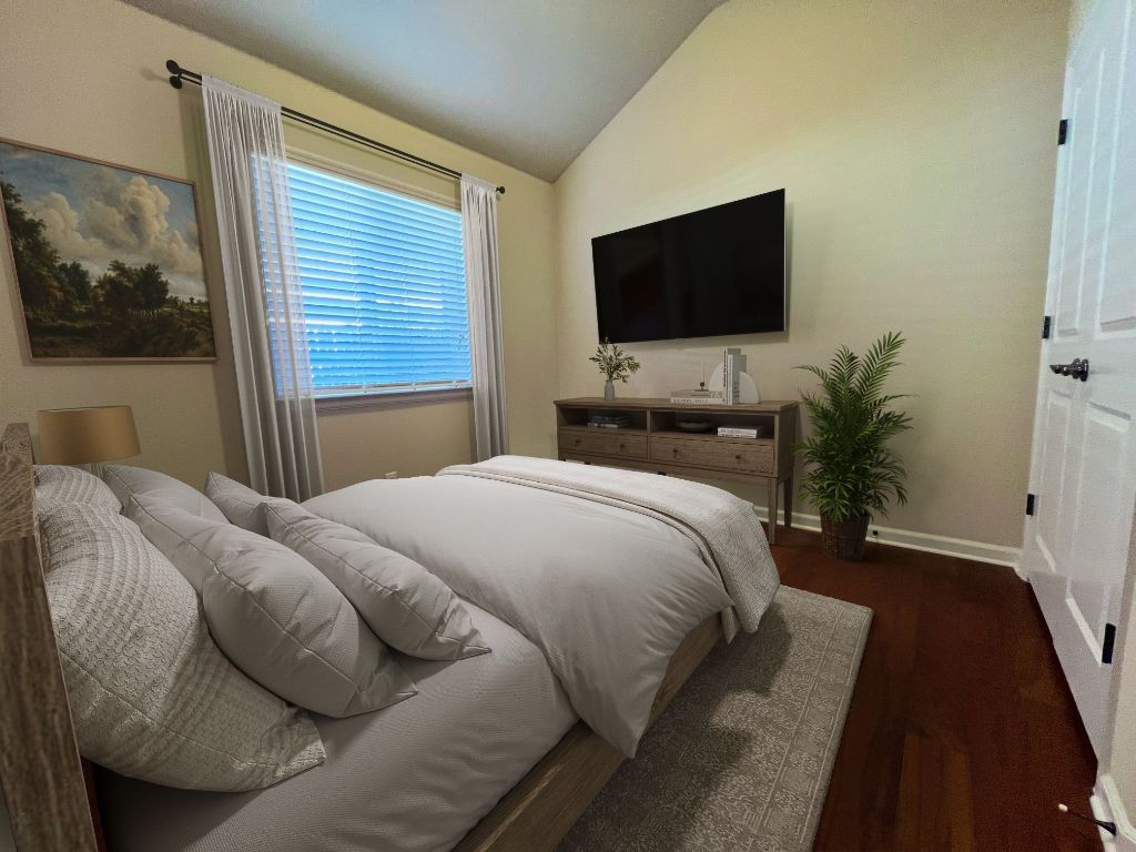 114 Clear Water Pass Bastrop, TX 78602 - Photo 8 of 37 VS-Bedroom 3. Good room size, big window with no carpet!