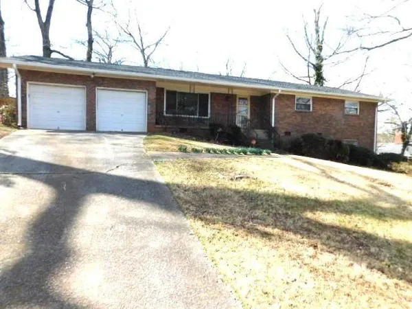 a front view of a house