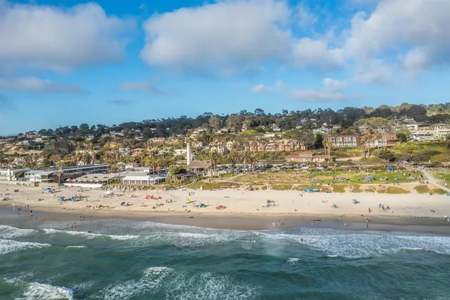a view of beach and ocean