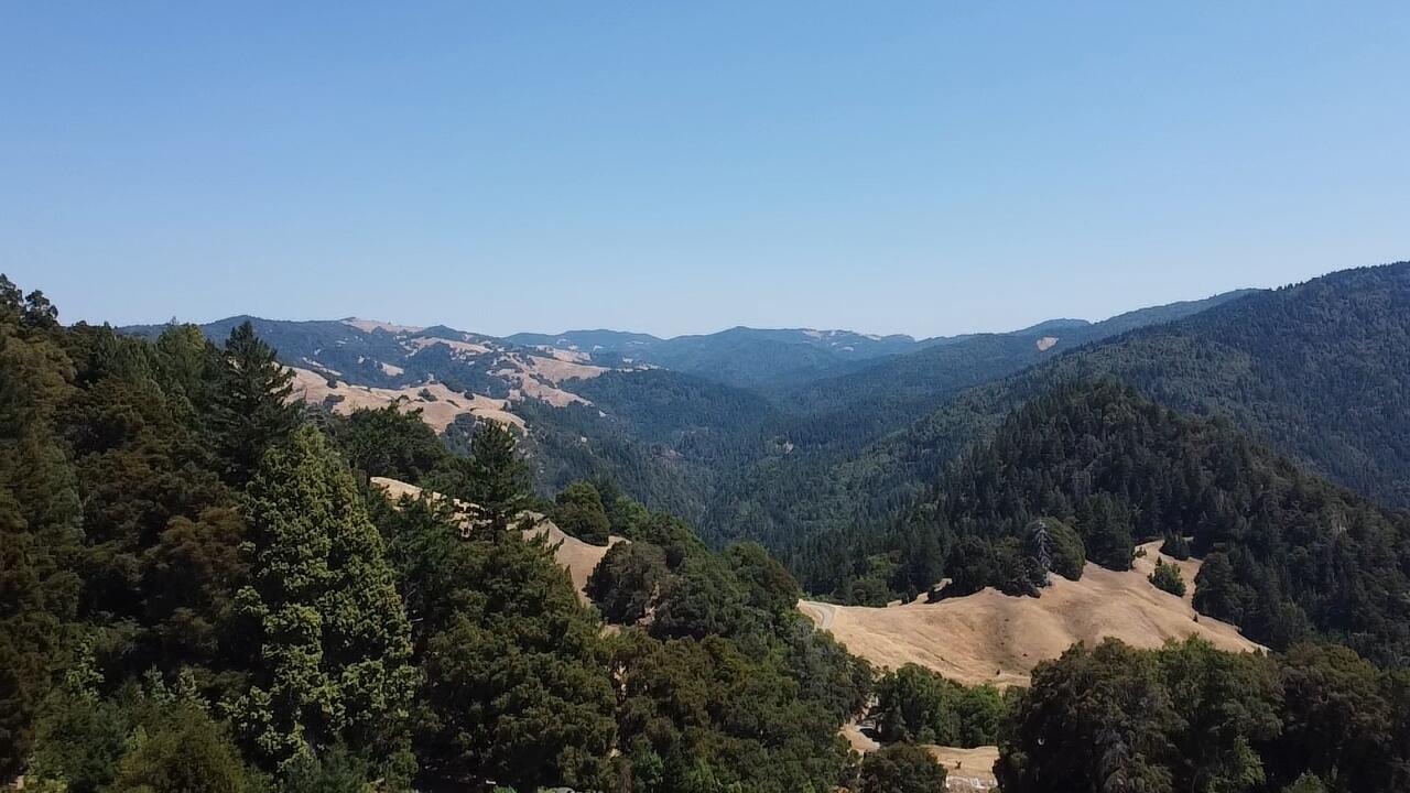 4800 Hansen Ranch Road Garberville, CA 95542 - Photo 20 of 23 a view of a house with a mountain and a forest