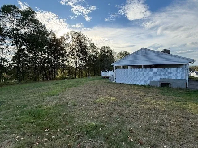 a house view with a garden space