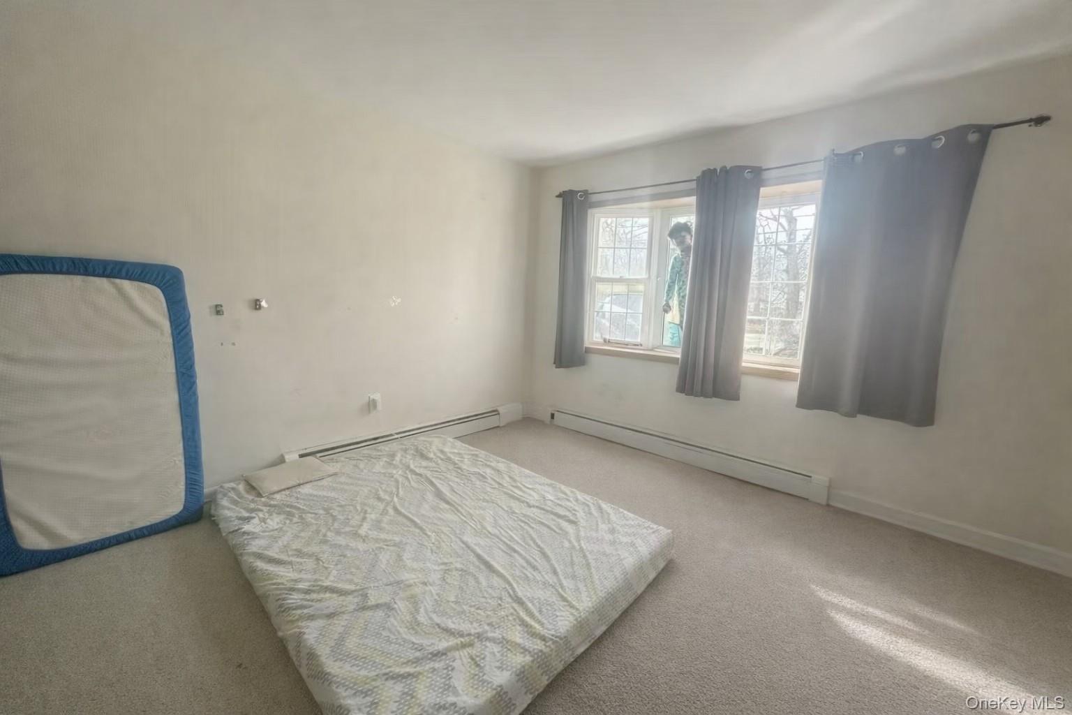 187 Horseblock Road Farmingville, NY 11738 - Photo 6 of 11 Bedroom featuring baseboard heating and carpet flooring