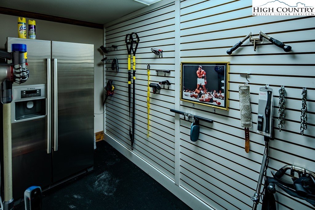 236 Stack Rock Road Elk Park, NC 28622 - Photo 28 of 50 a view of a garage with wooden wall