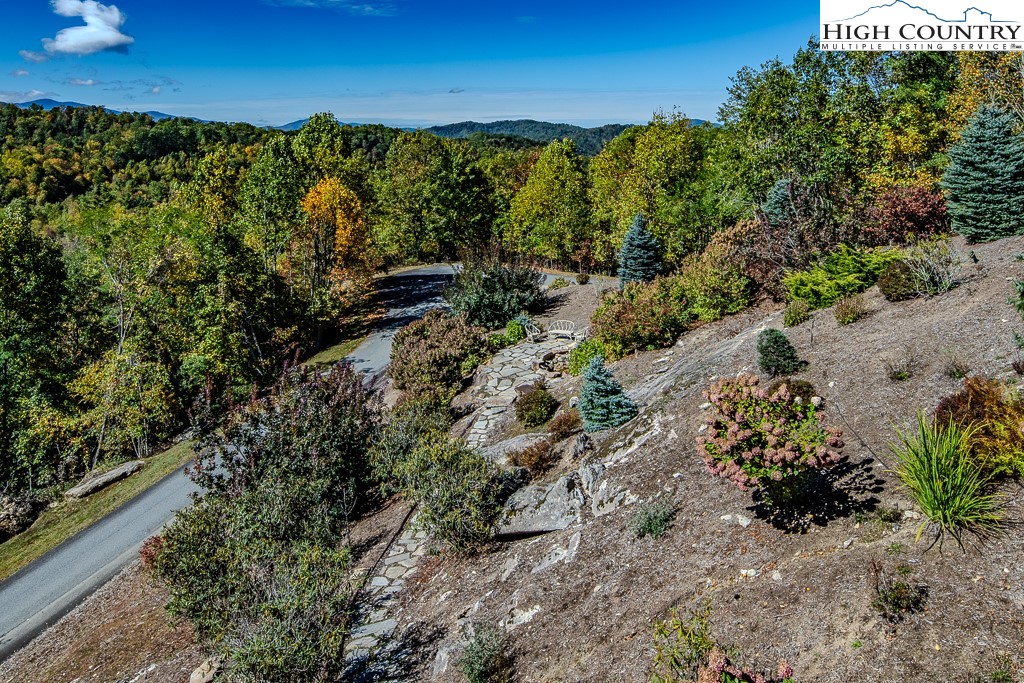 236 Stack Rock Road Elk Park, NC 28622 - Photo 34 of 50 a view of a garden with a building