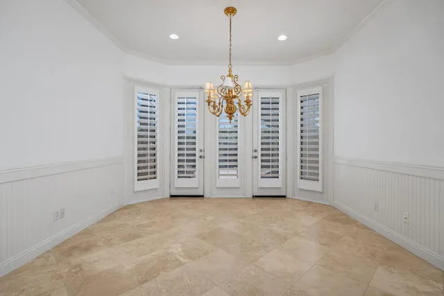 a view of a terrace with furniture