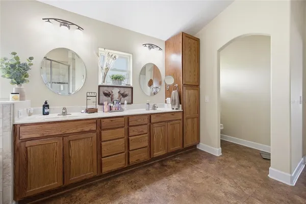 a view of an outdoor space with seating area