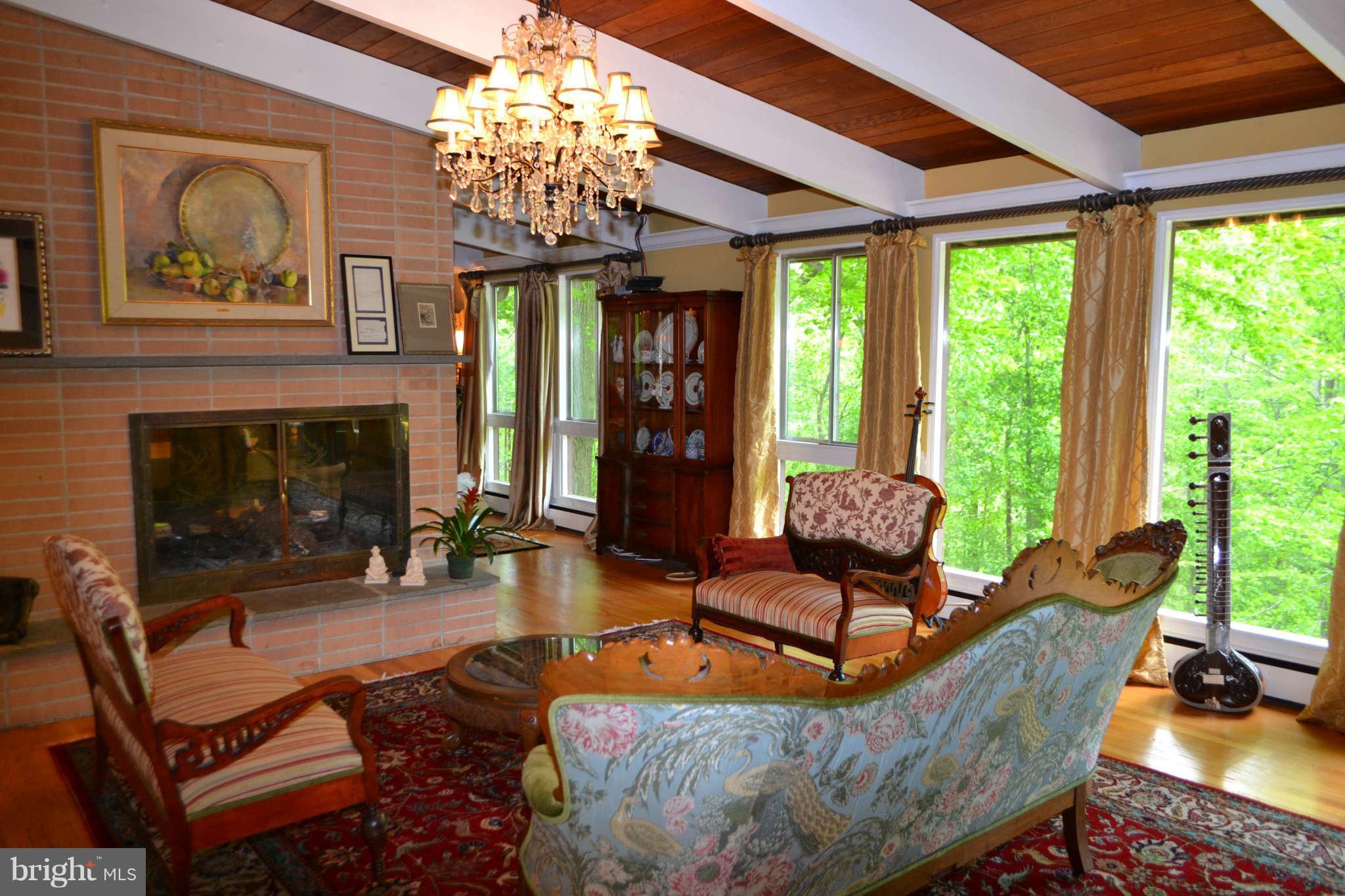2008 Ridgecrest Court Ruxton, MD 21204 - Photo 17 of 30 Living Room with double sided fireplace