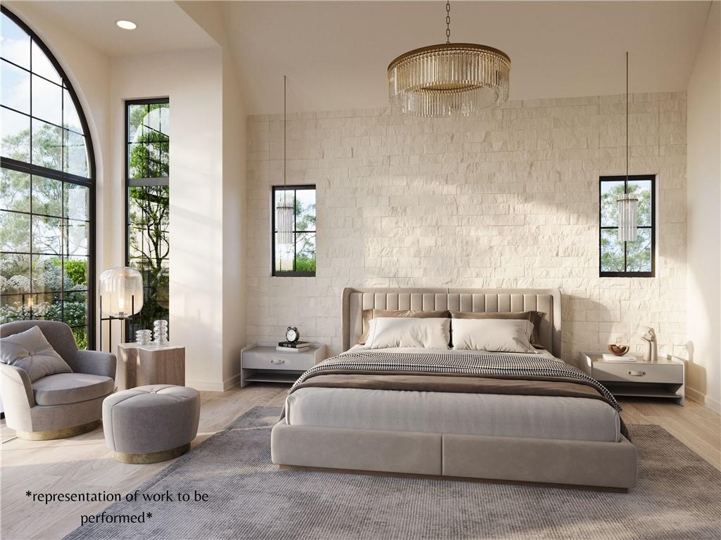 494 Johnson Brady Road Canton, GA 30115 - Photo 3 of 9 a bedroom with bed a couch and a large window