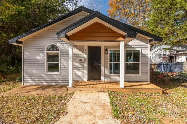 a front view of a house